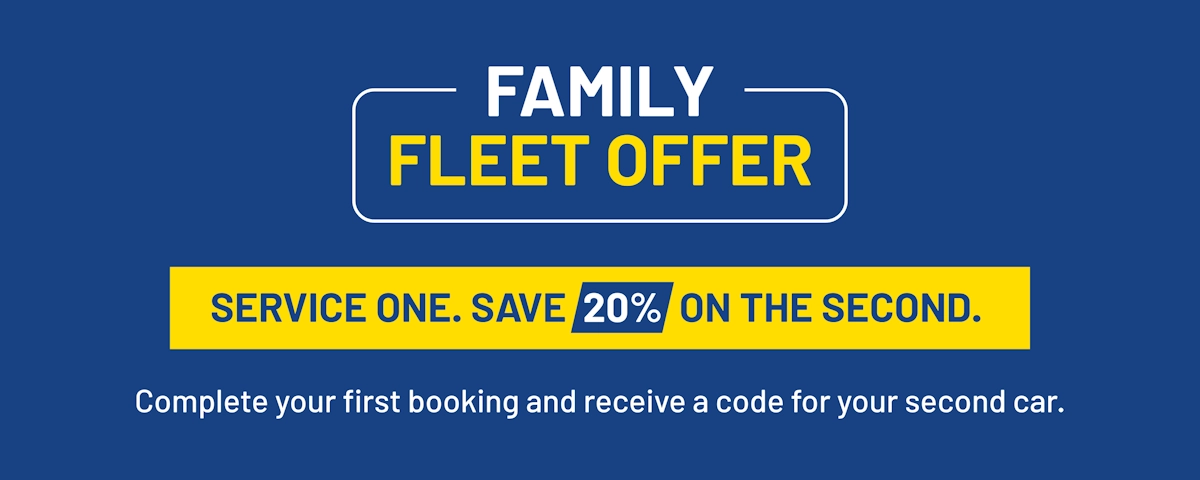 20% off your second booking promo.